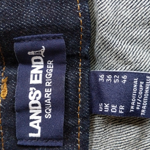 NWT Lands End Square Rigger Jeans - Picture 5 of 10